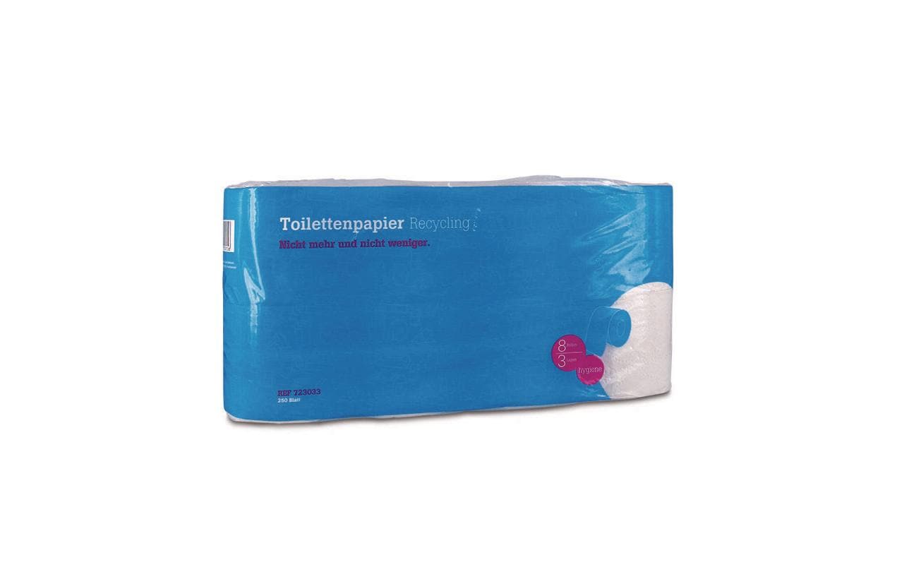 HARTMANN Toilettenpapier Recycling 1 Pack enthält 8 Rollen