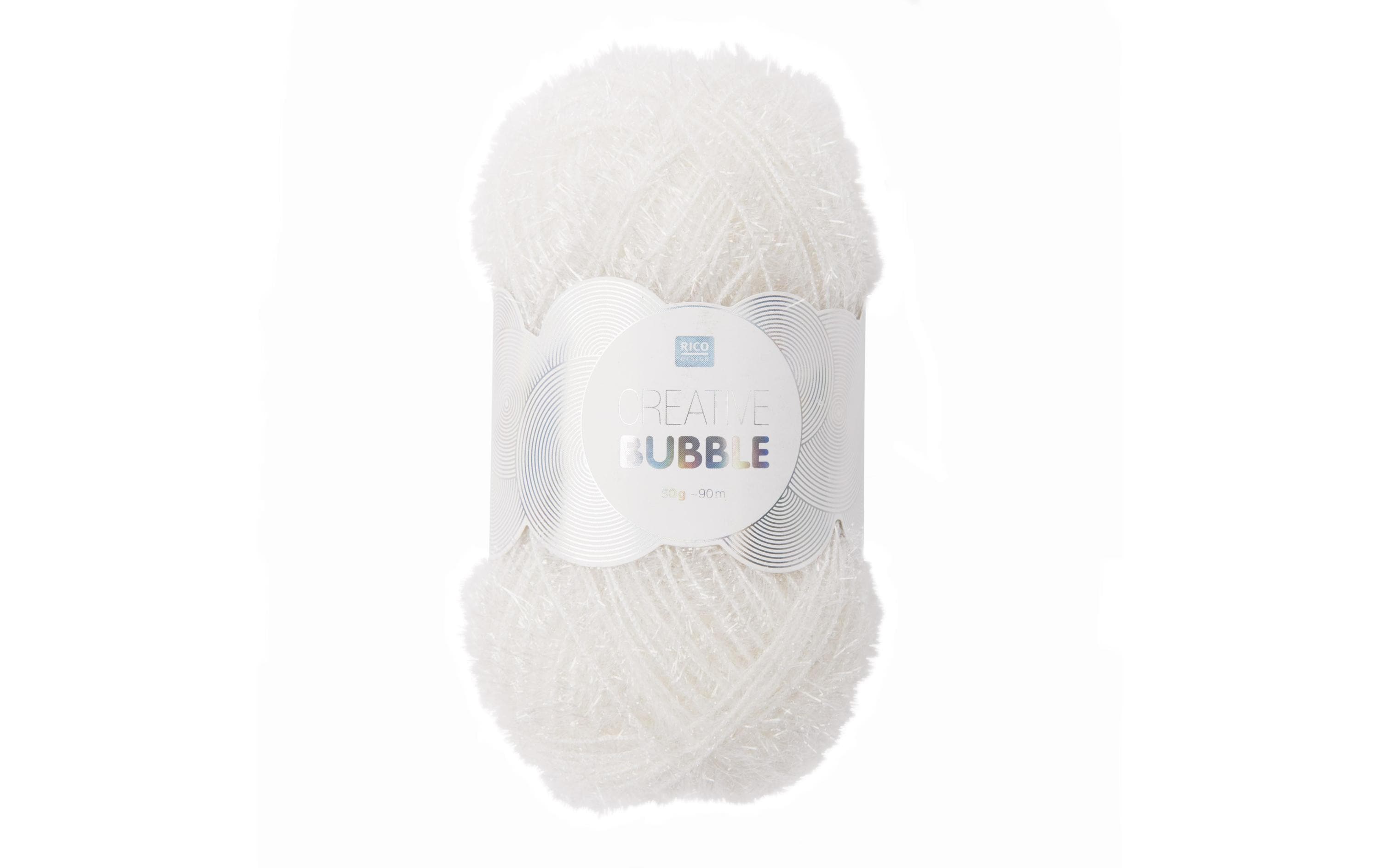 RICO Creative Bubble, weiss 50 g, 90 m, 100 % PES