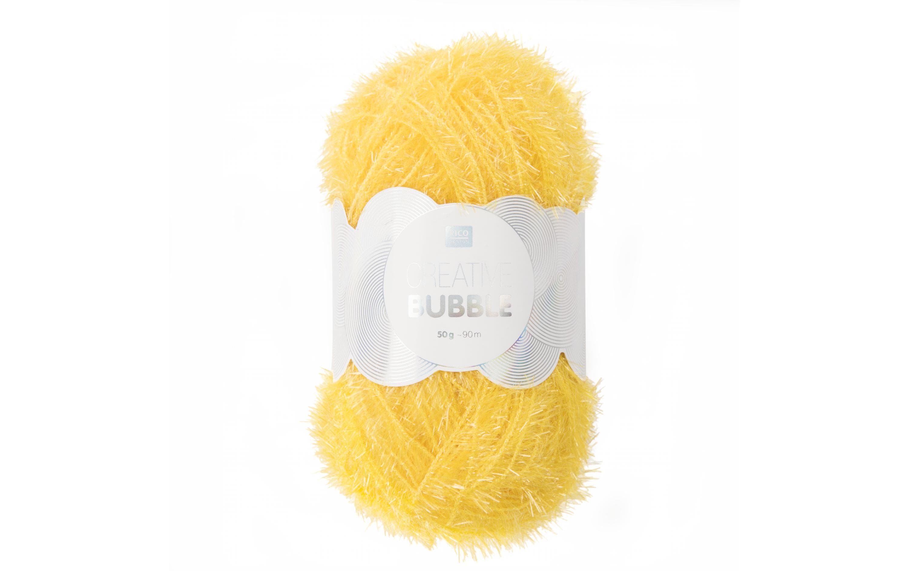 RICO Creative Bubble, gelb 50 g, 90 m, 100 % PES