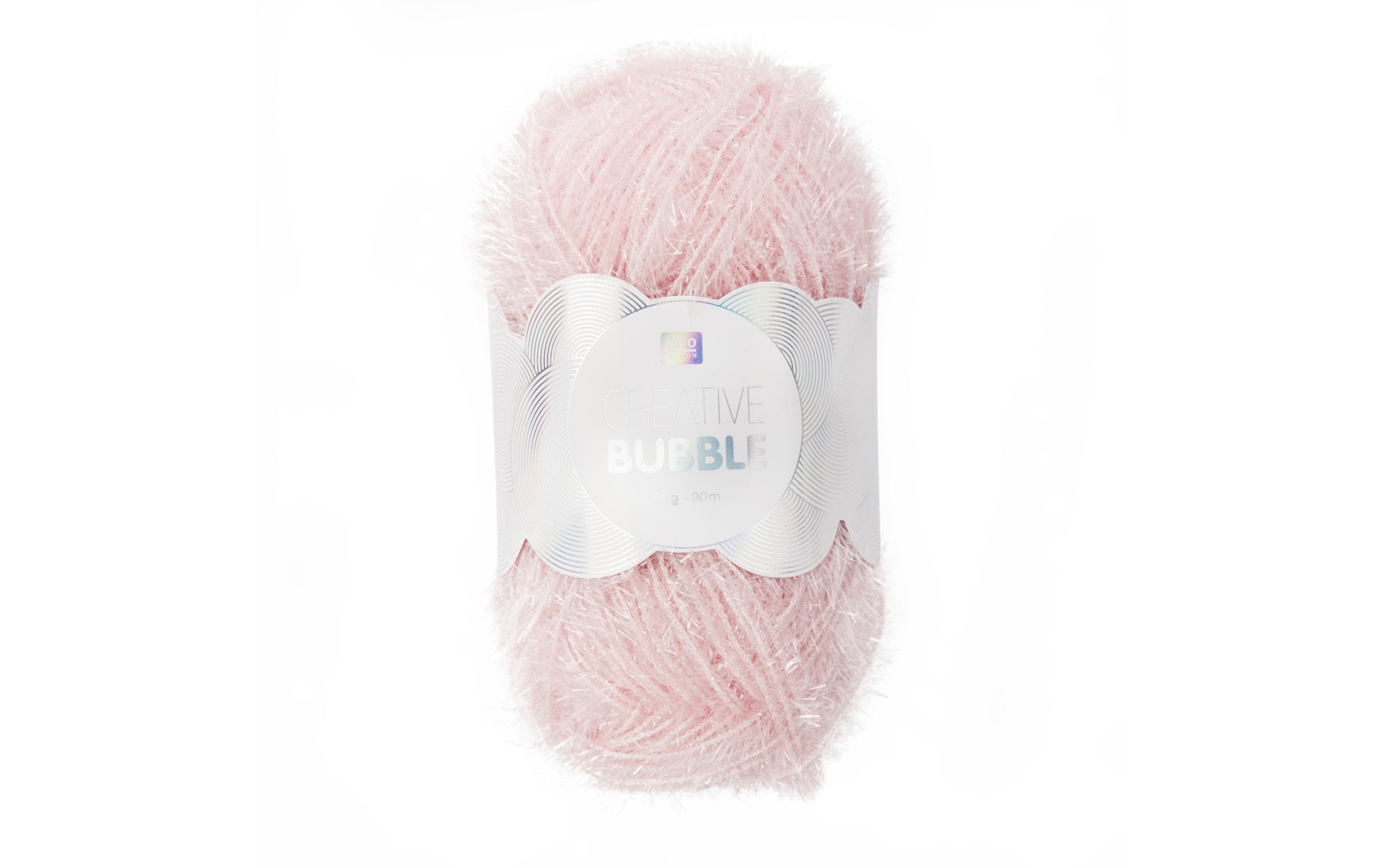 RICO Creative Bubble, rosa 50 g, 90 m, 100 % PES