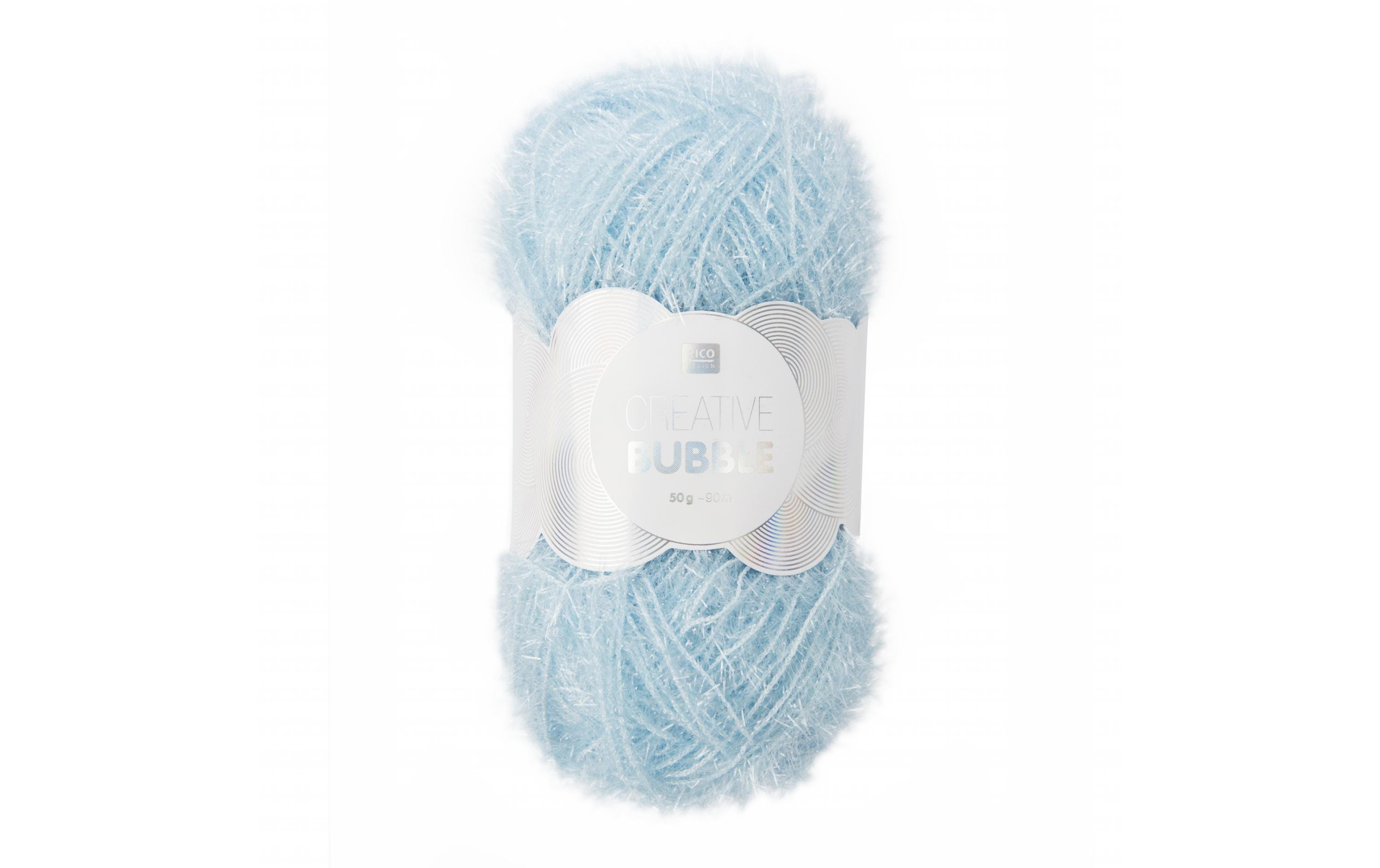 RICO Creative Bubble, hellblau 50 g, 90 m, 100 % PES