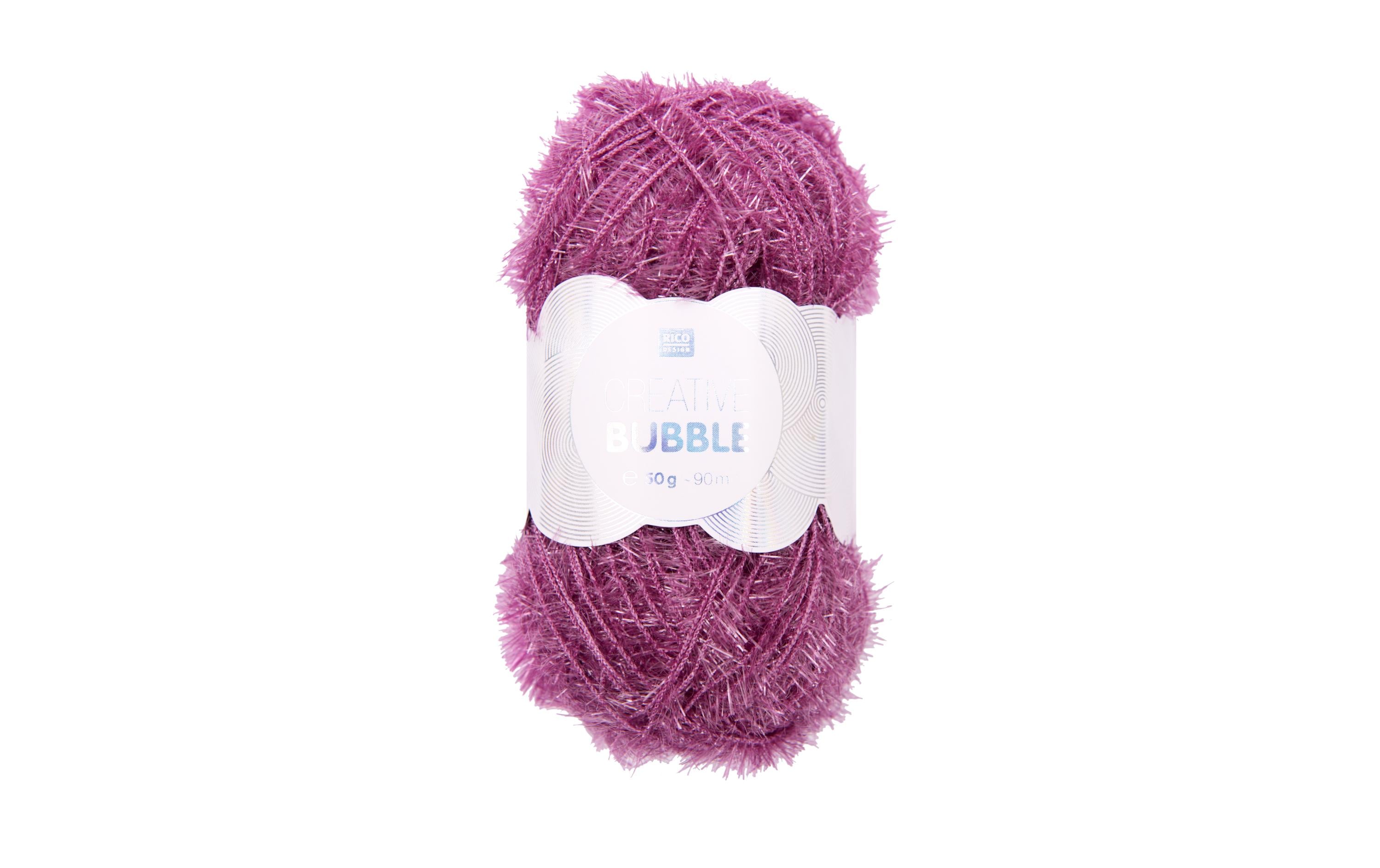 RICO Creative Bubble, lila 50 g, 90 m, 100 % PES