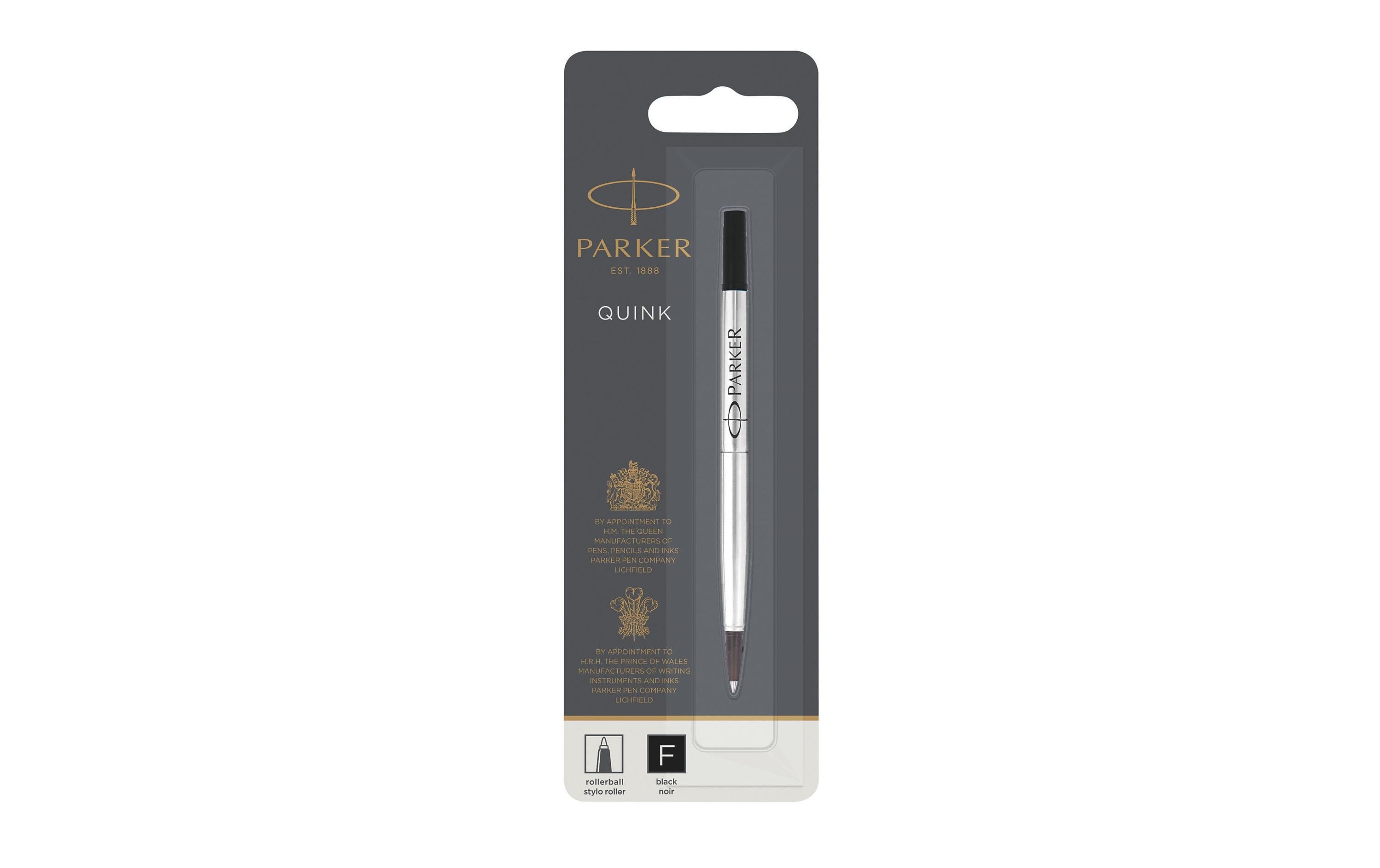 Parker Quinkflow Mine Rollerball schwarz, Strichbreite: F, 1er Blister