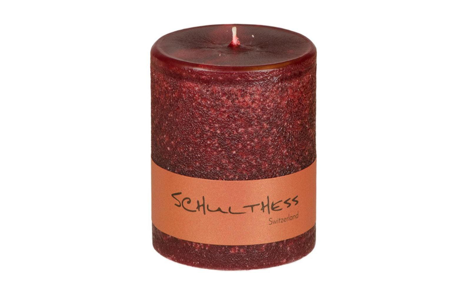 Schulthess Kerze Dunkelrot 7 x 8 cm