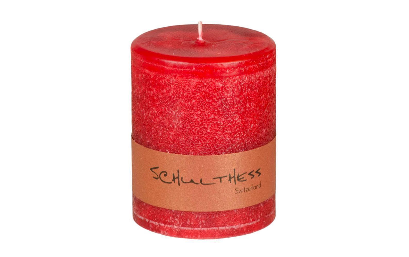 Schulthess Kerze Scharlachrot 7 x 12 cm