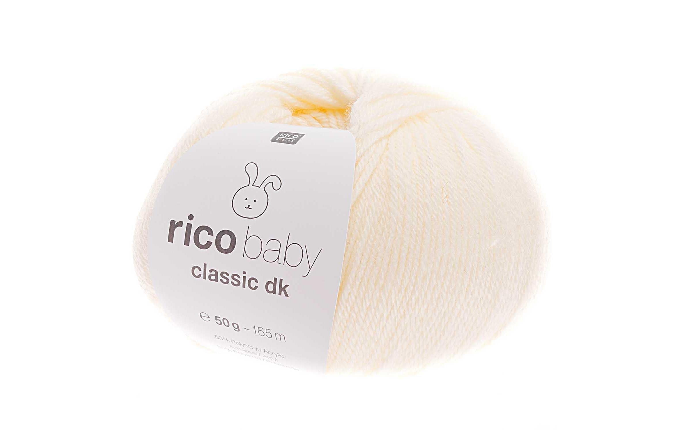 RICO Baby Classic DK, creme 50 g, 50 % PAN, 50 % PA,165 m