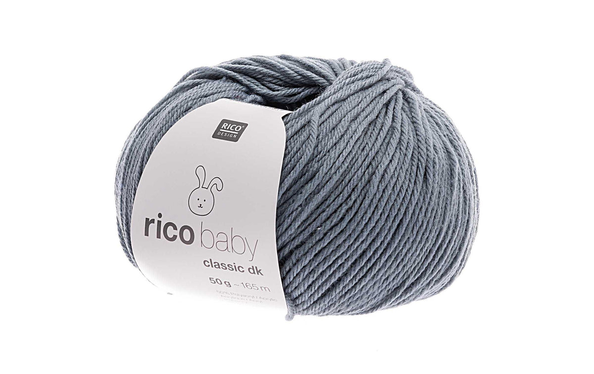 RICO Baby Classic DK, atlantik-blau 50 g, 50 % PAN, 50 % PA,165 m