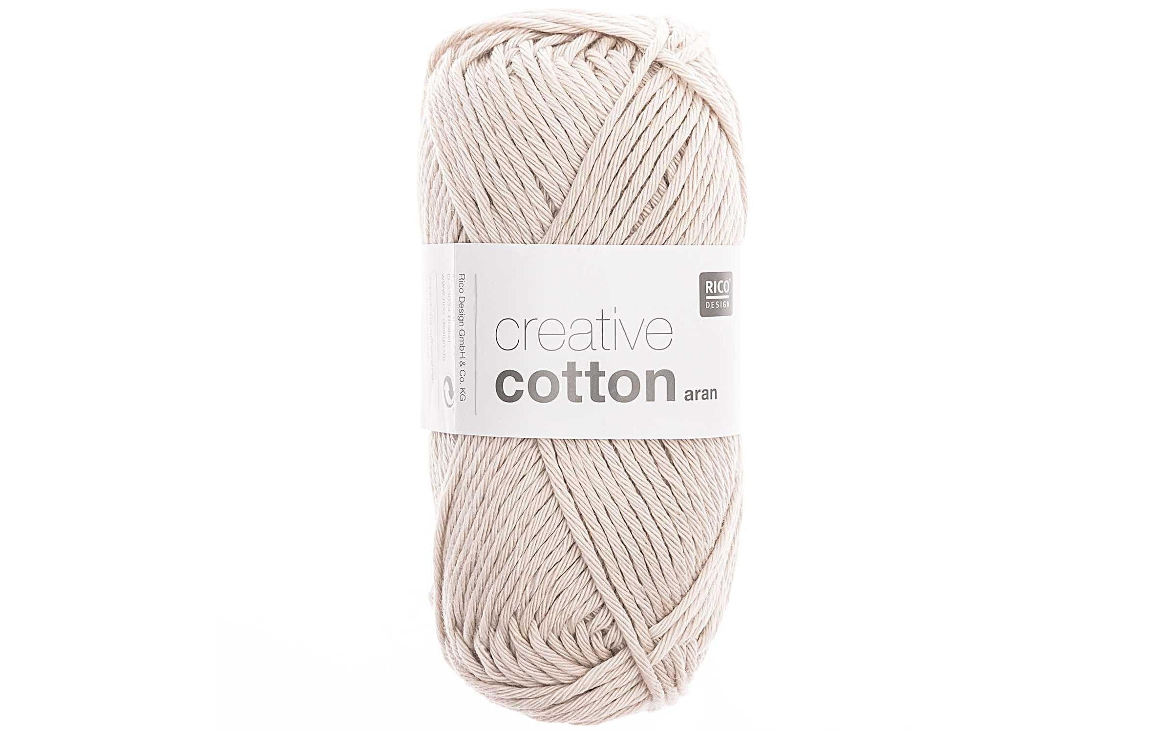RICO Creative Cotton AR, silbergrau 50 g, 85 m, 100 % CO gaze