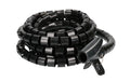 Spiroschlauch NW20, 3m, schwarz Durchmesser 20mm, inkl. Einführhilfe