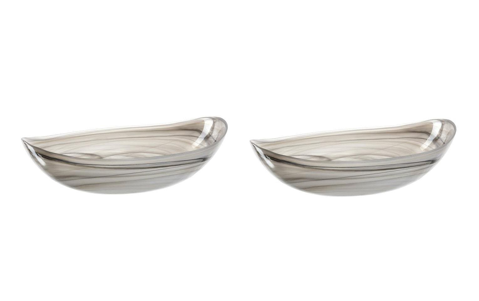 Leonardo Schale Albastro oval 32cm 2er Set beige, 2 Stück