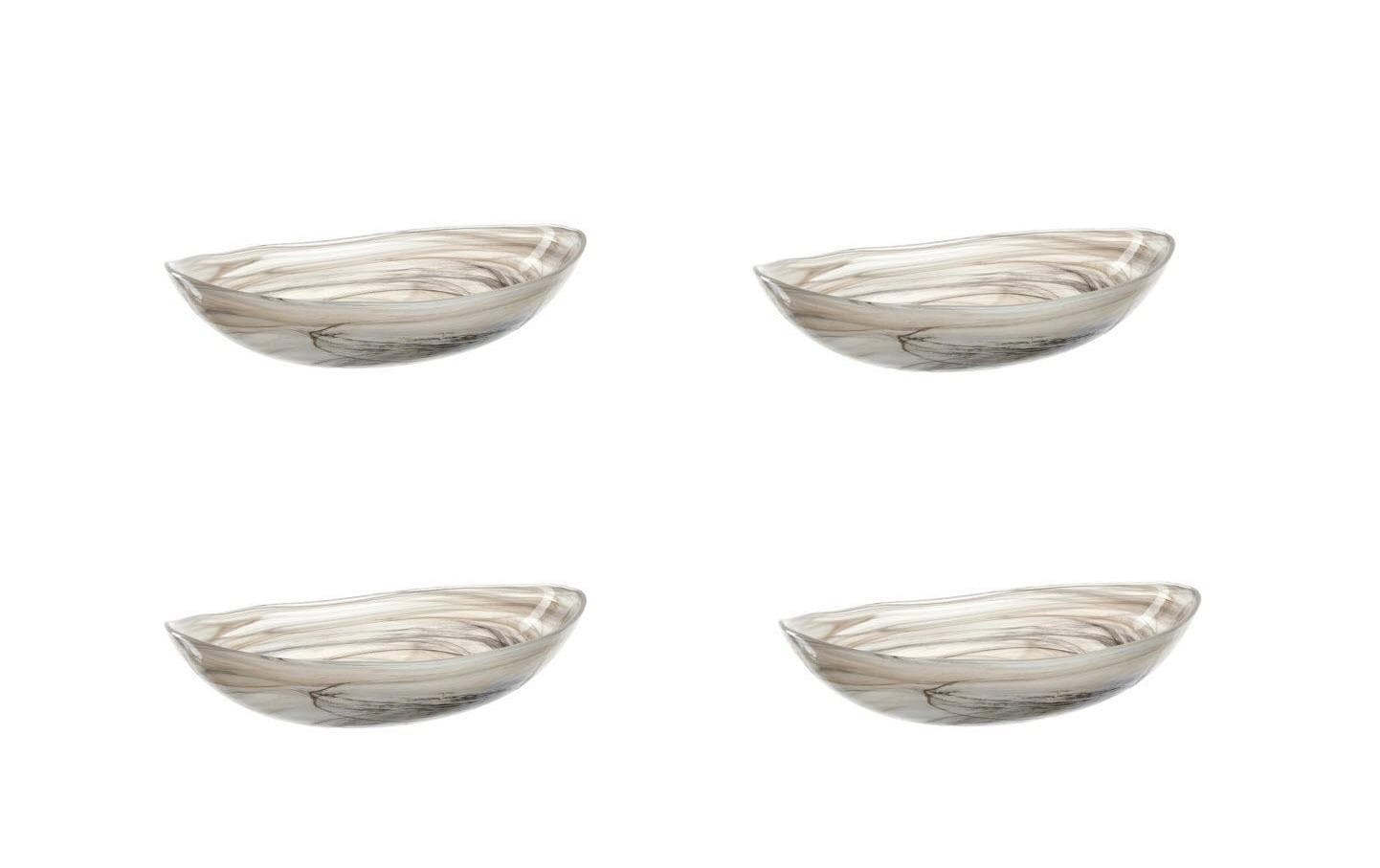 Leonardo Schale Albastro oval 22cm 4er Set beige, 4 Stück