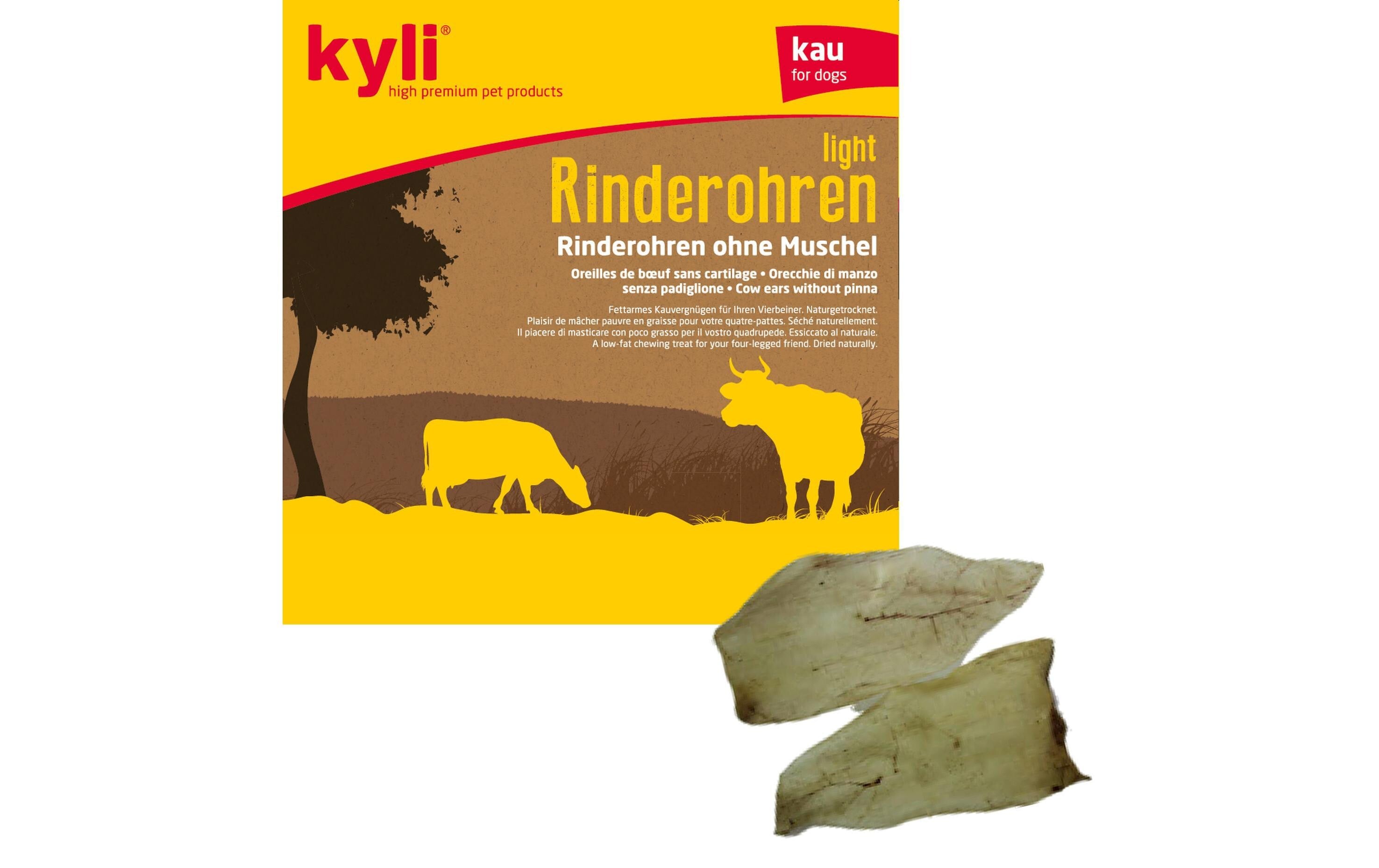 kyli Kauartikel Rinderohren ohne Muschel, 50Stk.