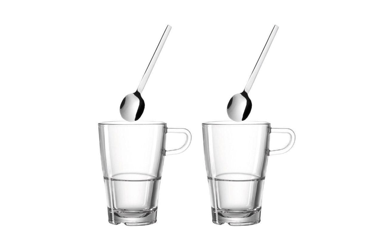 Leonardo Latte Macchiato Senso 4-teilig 4-teilig, Fassungsvermögen 350ml