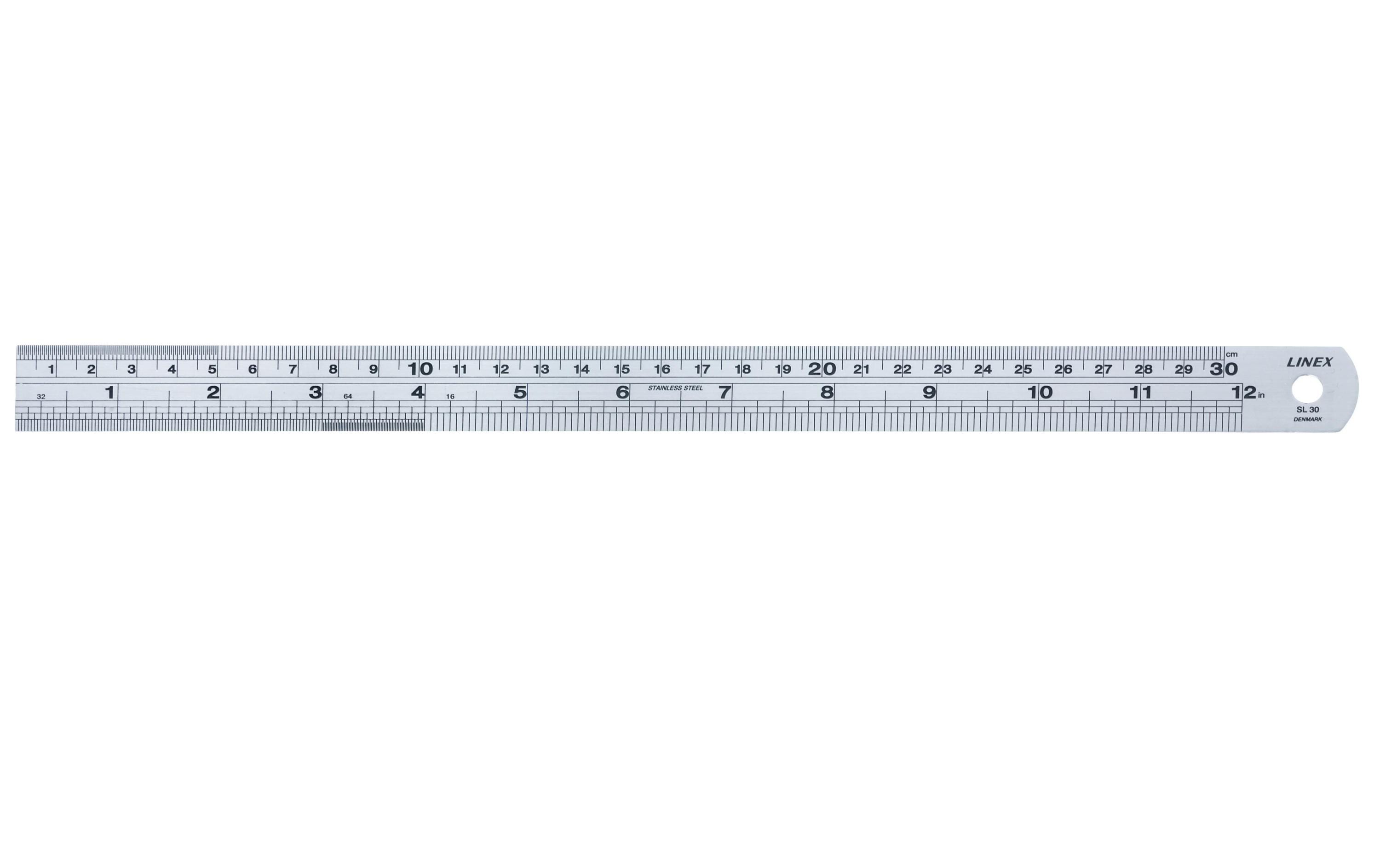 Linex: Stahllineal 30cm grau