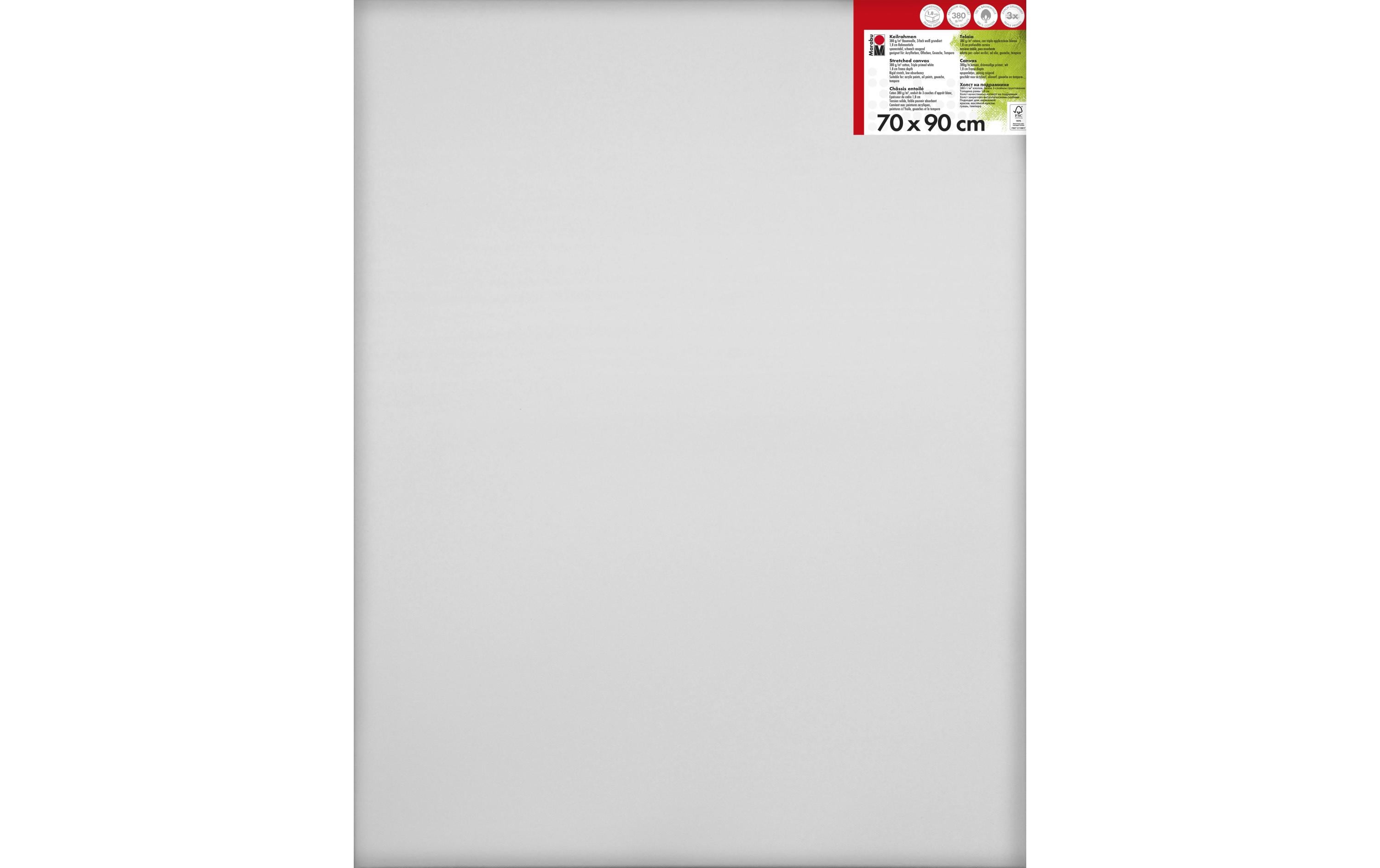 Marabu Keilrahmen 70 x 90 cm 380g/m2, Baumwolle bespannt