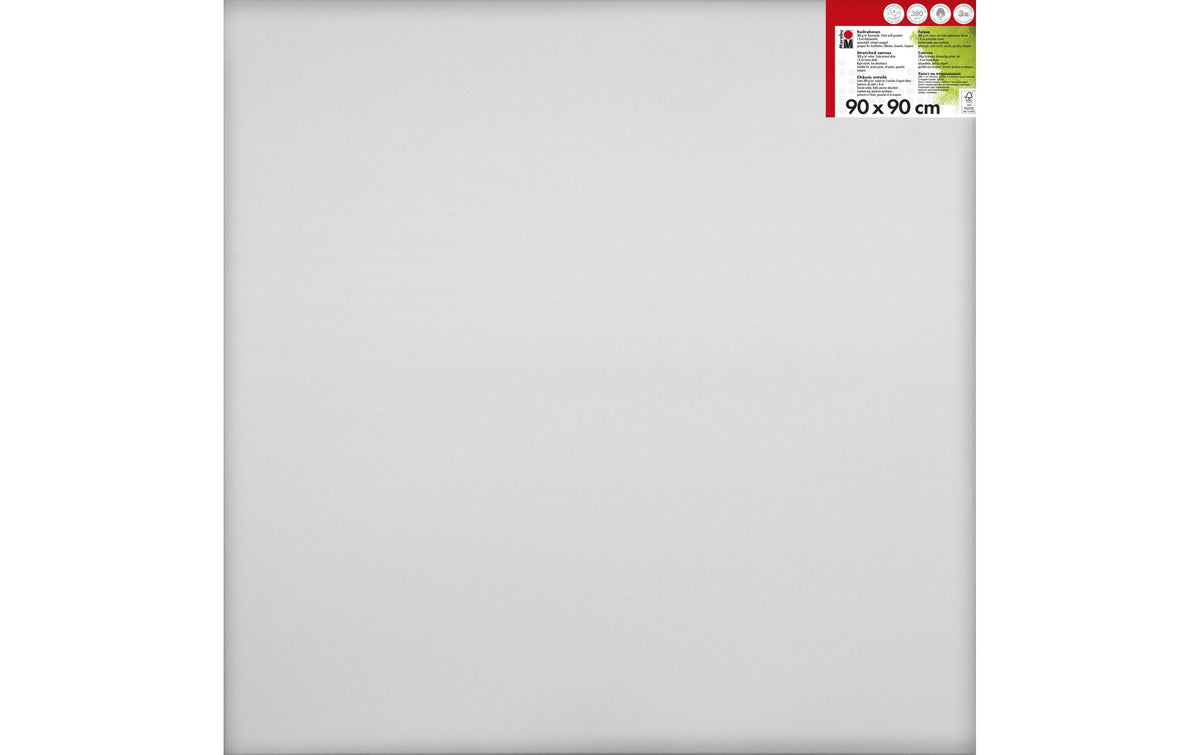 Marabu Keilrahmen 90 x 90 cm 380g/m2, Baumwolle bespannt