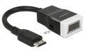 Monitorkonverter Mini-C HDMI zu VGA+Audio schwarz, 15cm
