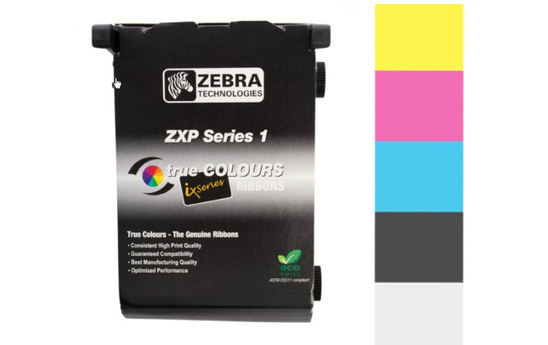 Zebra Farbbandkassette zu ZXP Series 1 YMCKO, Ribbon für 100 Karten
