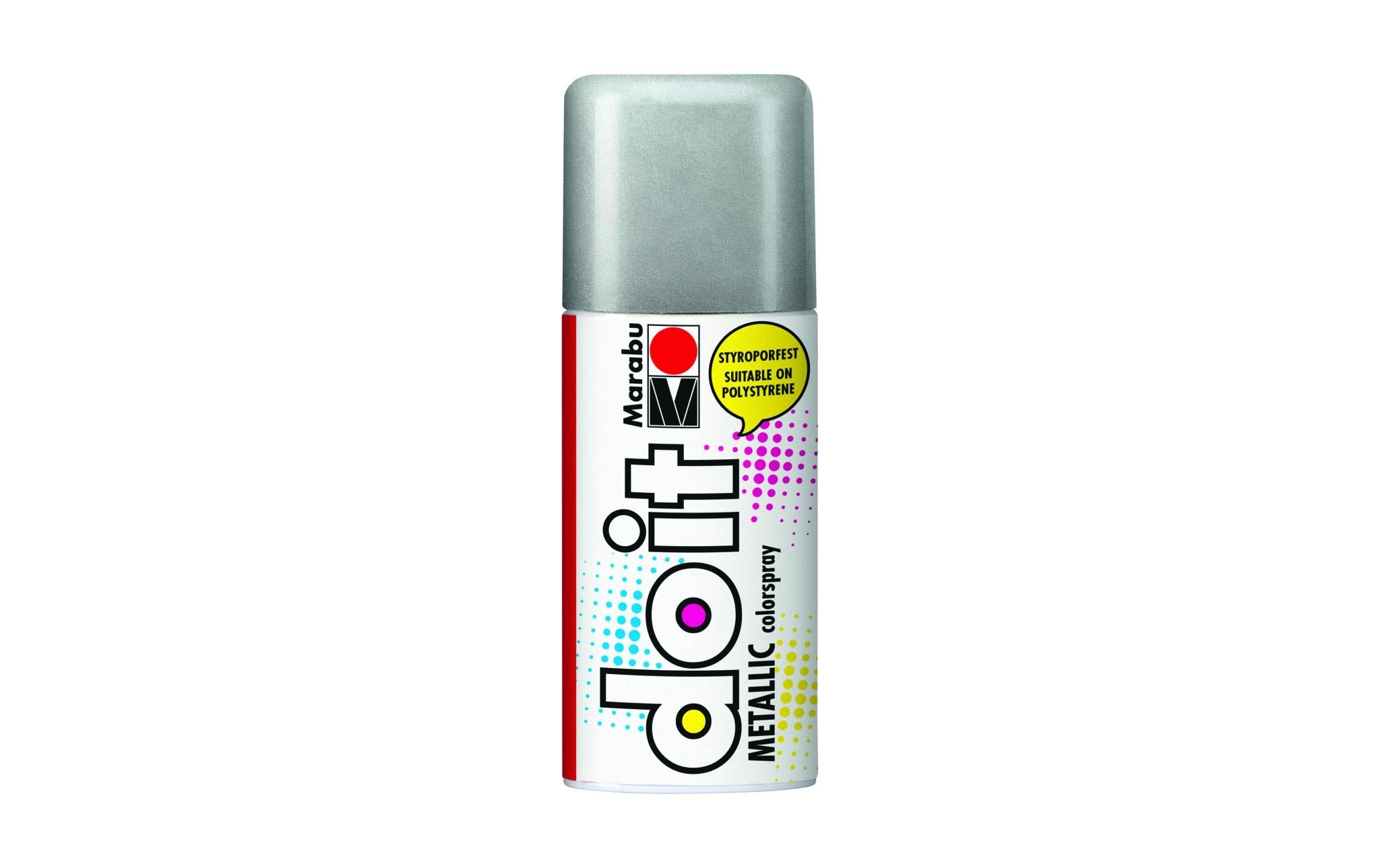 Marabu Sprühfarbe do it Metallic 150 ml Sprühdose, Silber