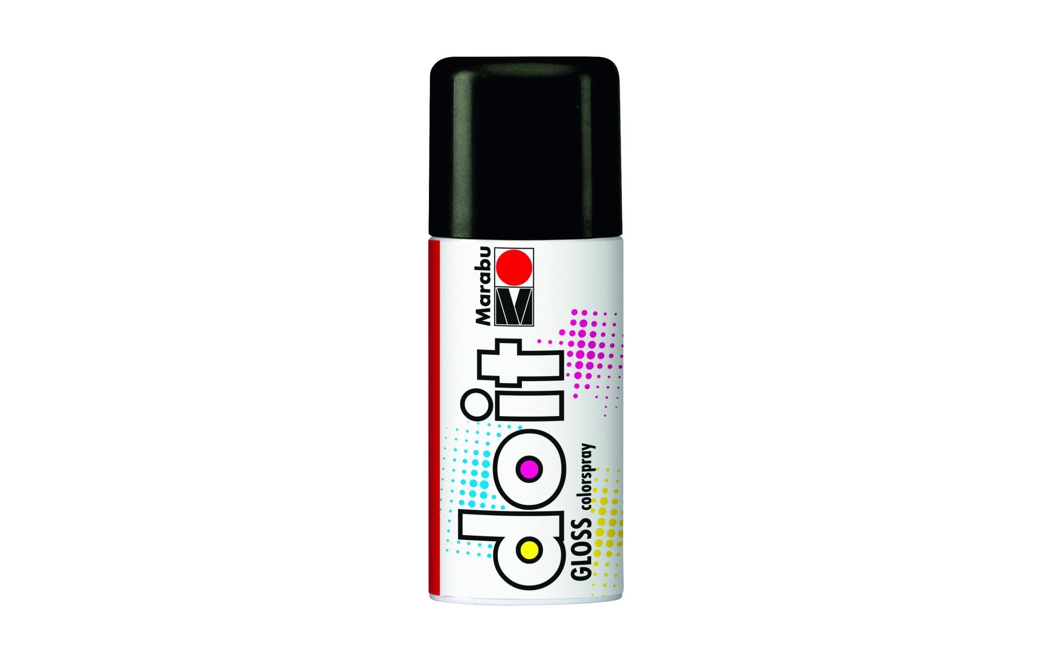 Marabu Sprühfarbe do it Gloss 150 ml Sprühdose, Glanz-schwarz