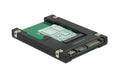 Delock mSATA zu SATA 2.5" Gehäuse unterstützt Mini-PCIe auf USB Basis