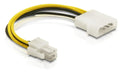 Kabel Stromversorgung P4 4Pol, 15cm für Molex Stromanschluss