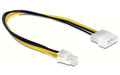 Kabel Stromversorgung P4 4Pol, 30cm für Molex Stromanschluss