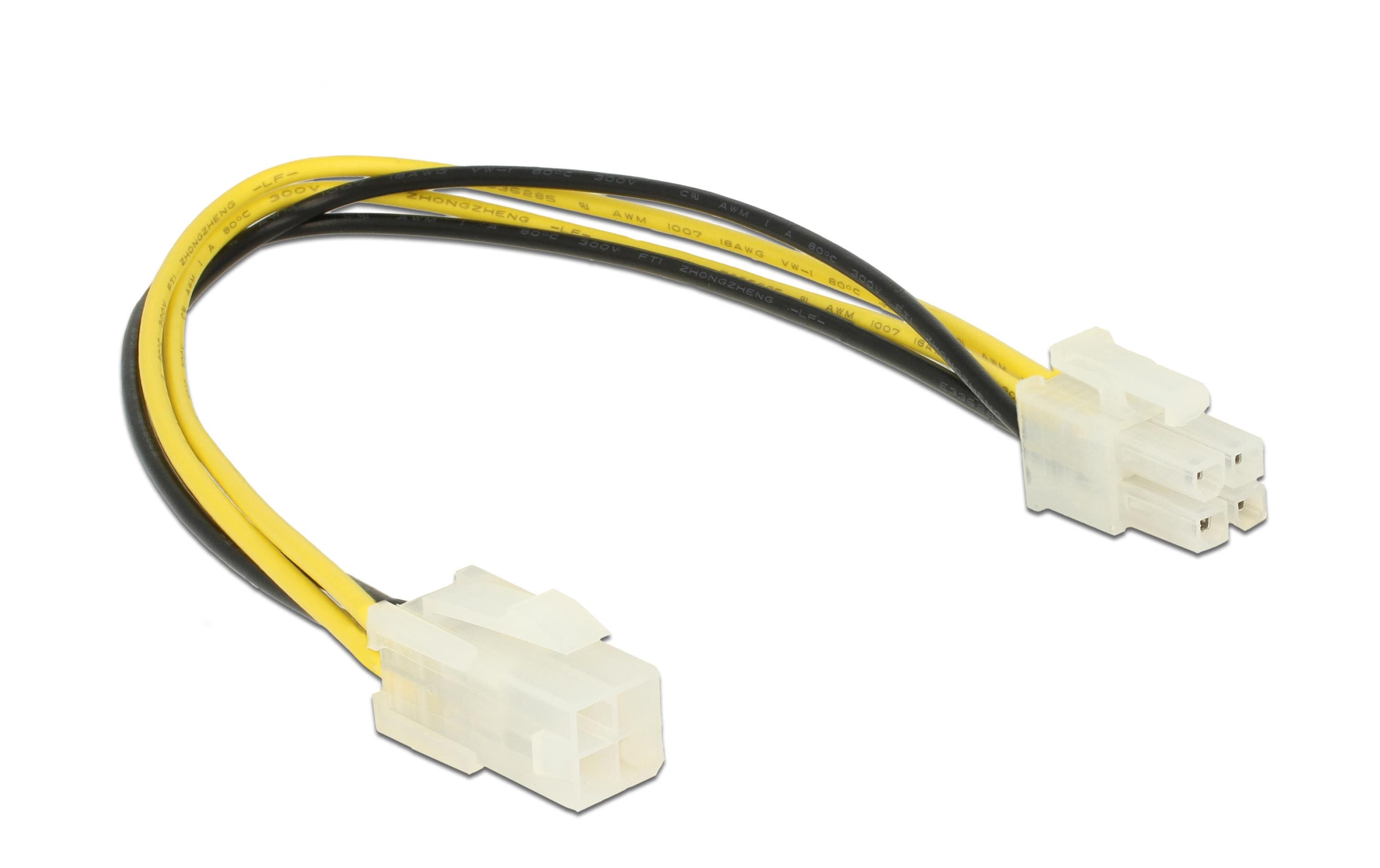 P4 4Pin Stecker auf 4Pin Buchse Kabel, 30cm Verlängerungskabel