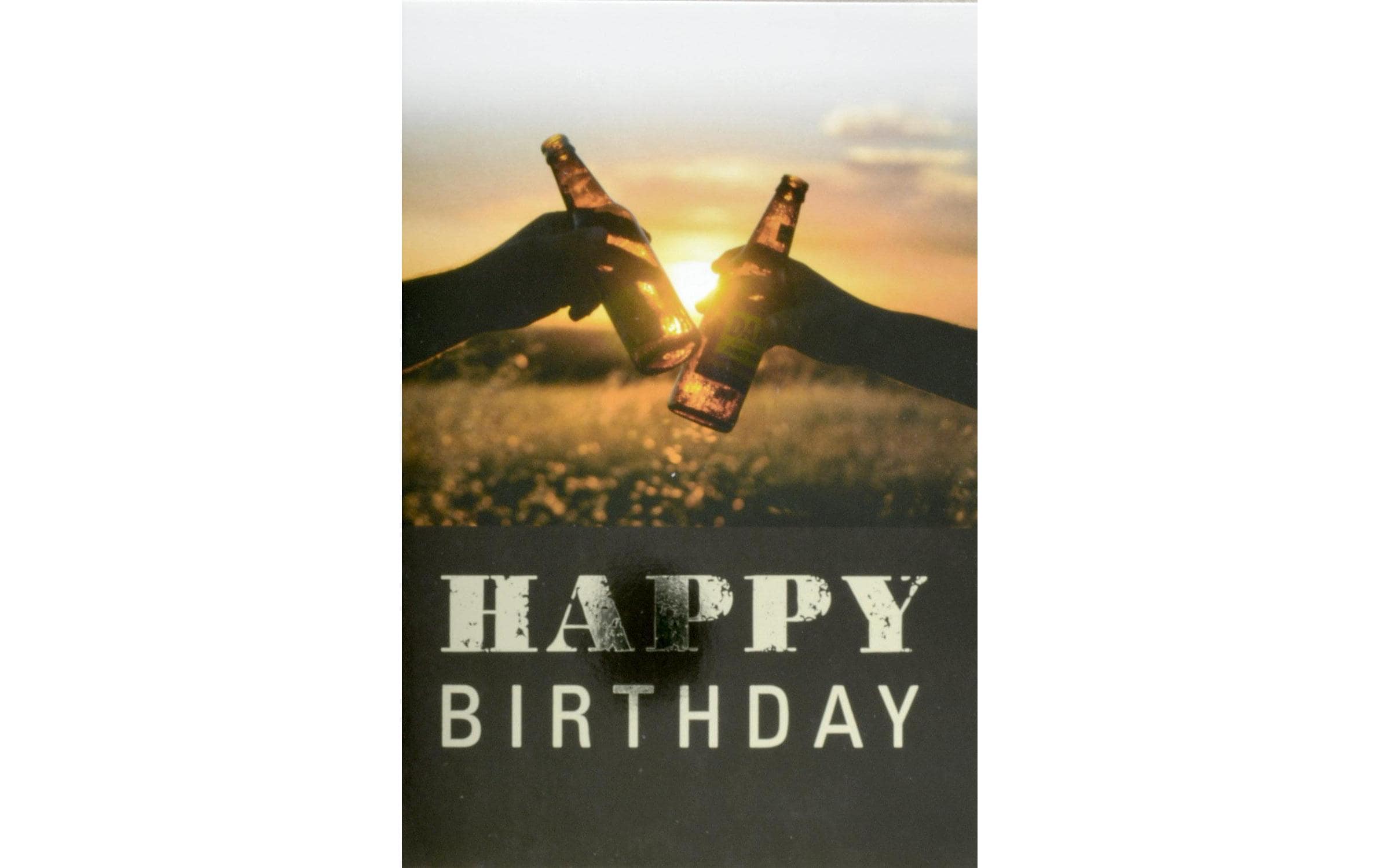 ABC Karte Geburtstag Happy Birthday Cheers, 11 x 17cm
