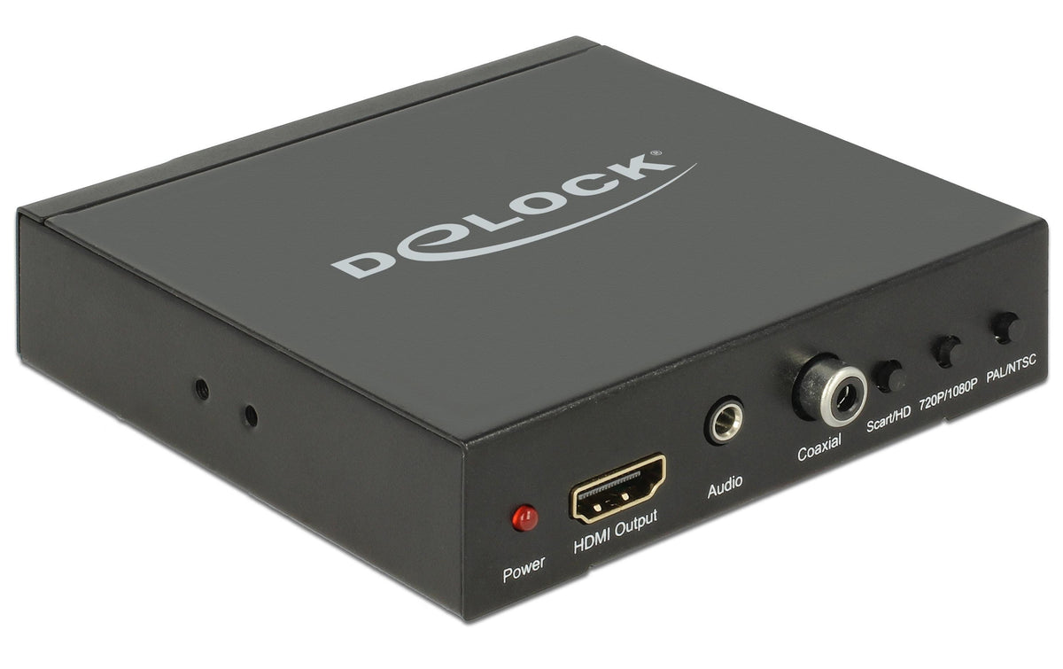 Delock Scart zu HDMI Konverter inkl. Skalierung bis 1080p, Stereo Audio