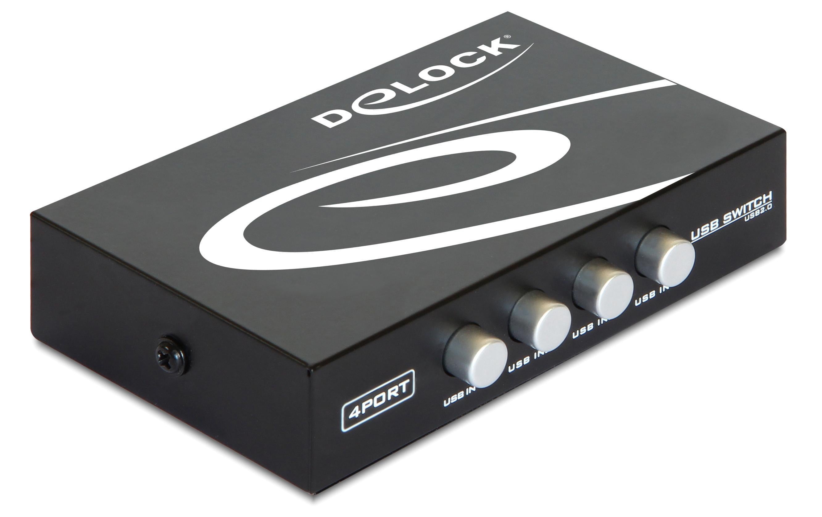 Delock 4Port USB2.0 Switchbox manueller USB2.0 Umschalter