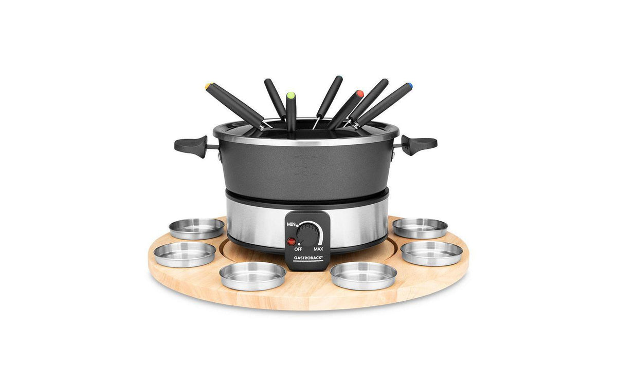 Gastroback Fondue Set 42566 8 Gabeln, Drehscheibe, 8 Edelstahlschälchen