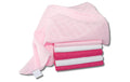 Makian Mulltücher 70x70cm 6er Pack, Rosa & Weiss uni