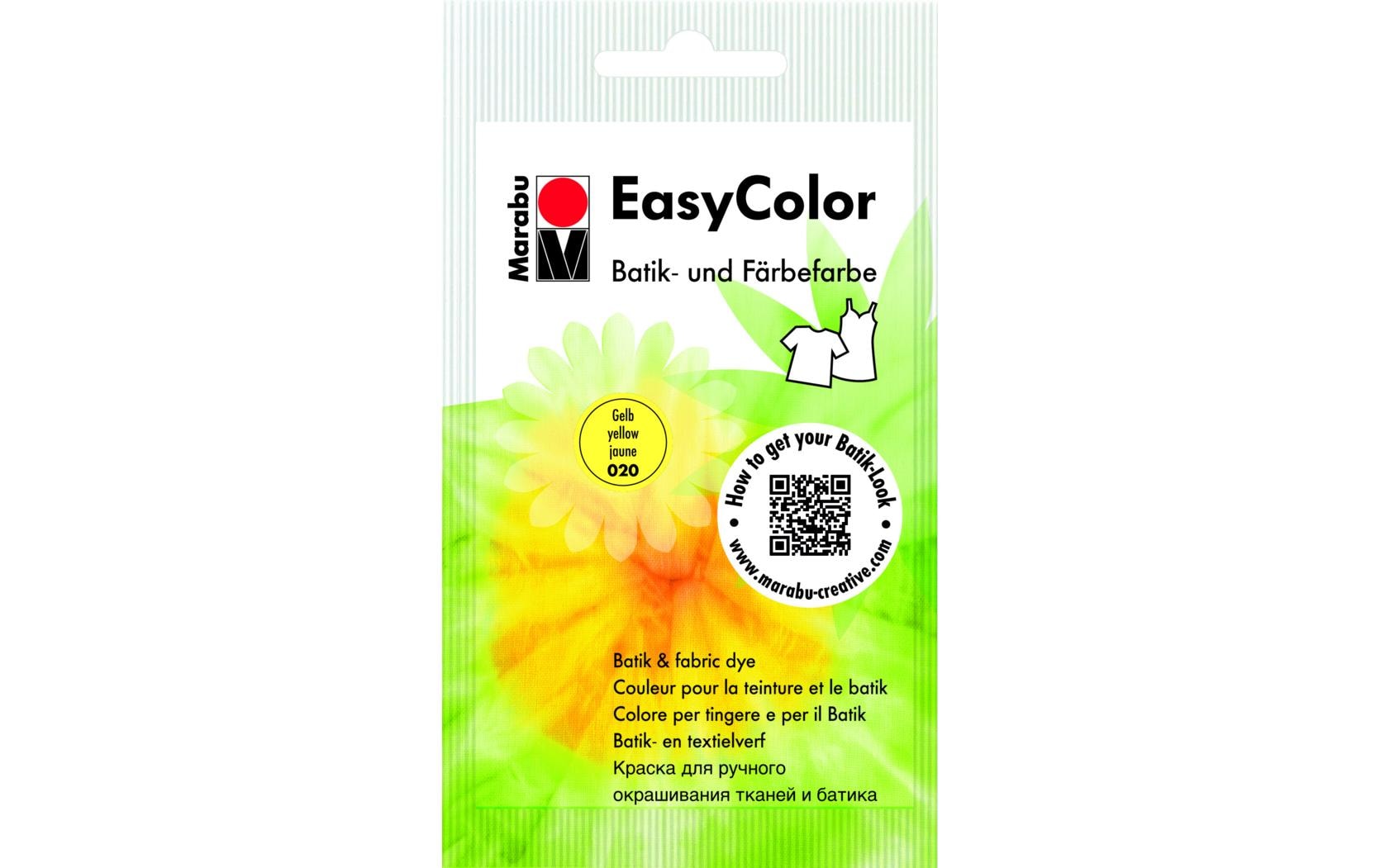 Marabu Handfärbefarbe FashionColor 25g Beutel, gelb