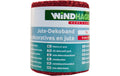 Windhager Jute-Deko-Band 6cmx300m rot
