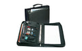 Wedo Organizer Kunstleder schwarz mit Tragegriff, 4-Ring-Mechanik