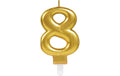 Amscan Kerzen Zahl 8 Sparkling Celebrations Gold