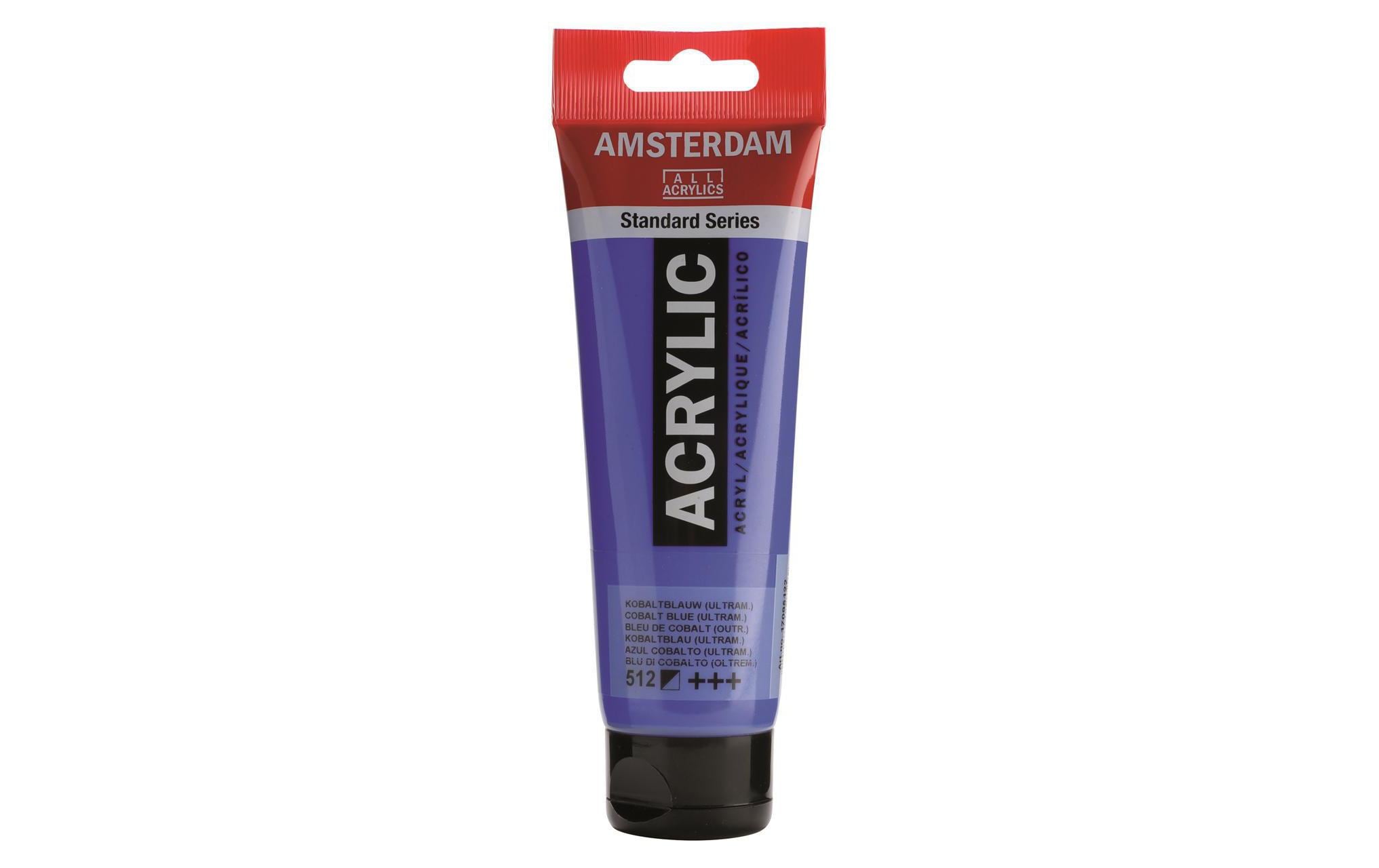 Amsterdam Acrylfarbe Standard 512 120 ml, Farbe: Kobaltblau, Halbdeckend