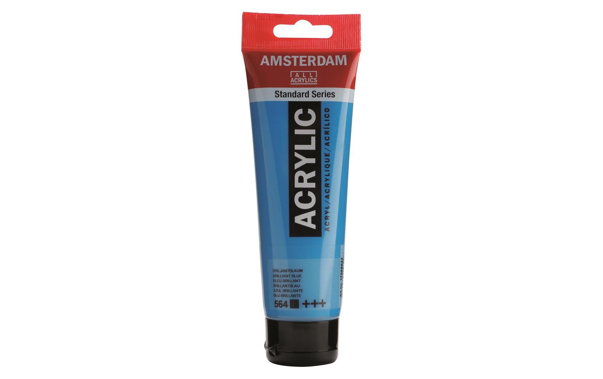 Amsterdam Acrylfarbe Standard 564 120 ml, Farbe: Brillantblau, Deckend
