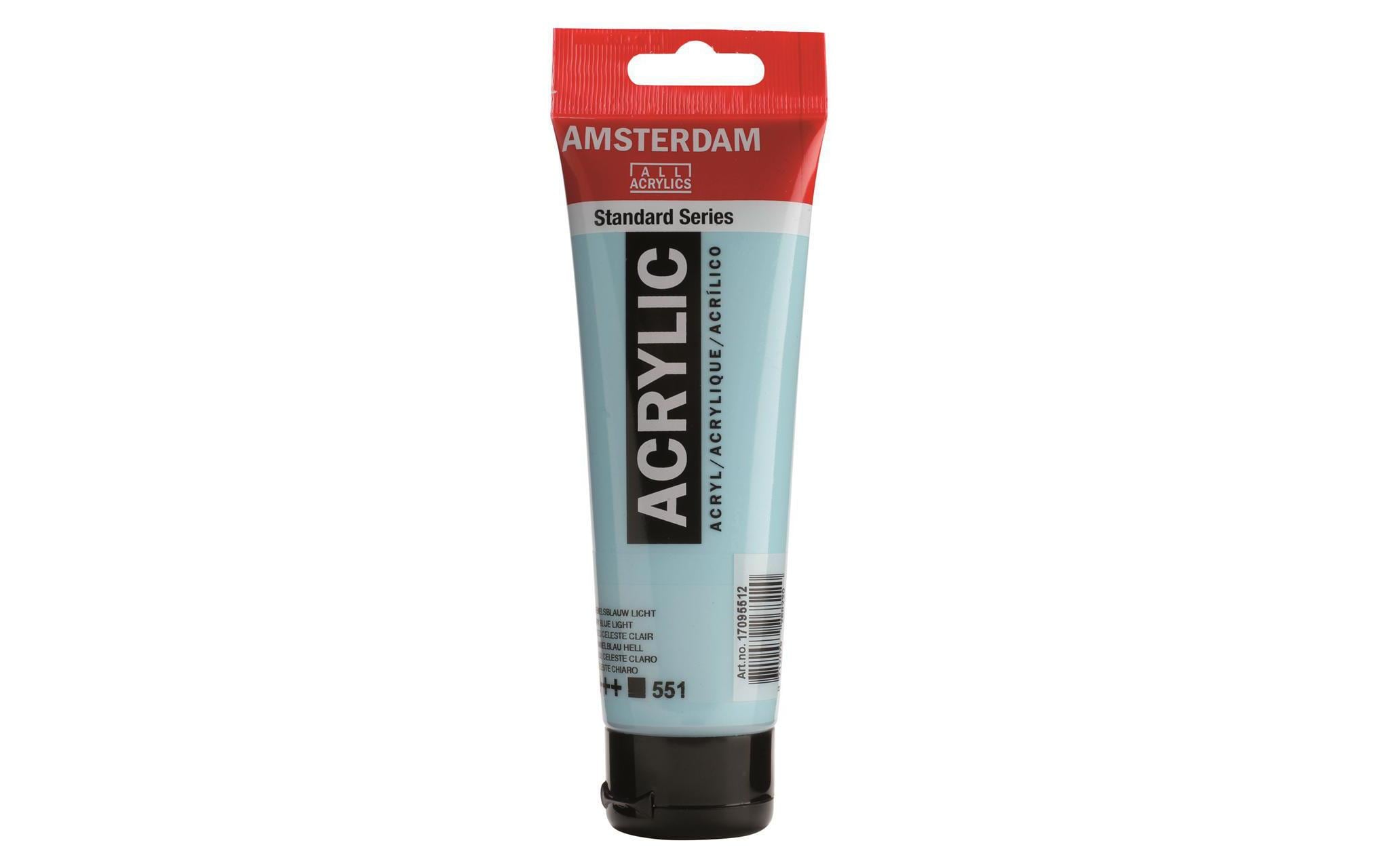 Amsterdam Acrylfarbe Standard 551 120 ml, Farbe: Himmelblau H, Deckend