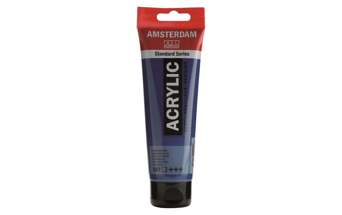 Amsterdam, Acrylfarbe Standard 557 Grünblau 120 ml, Farbe: Grünblau, Transparent