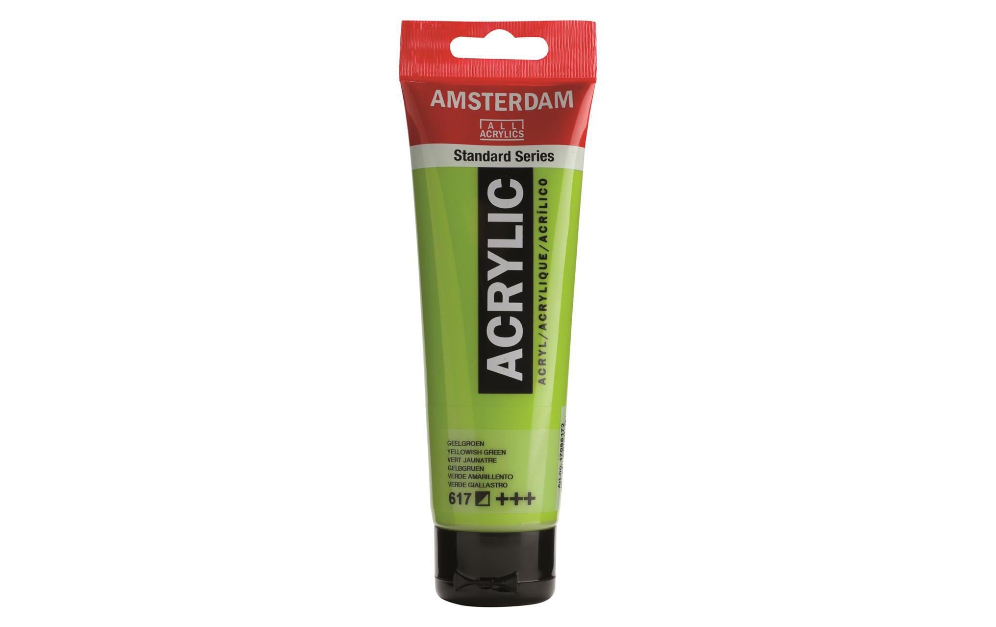 Amsterdam Acrylfarbe Standard 617 120 ml, Farbe: Gelbgrün, Halbdeckend