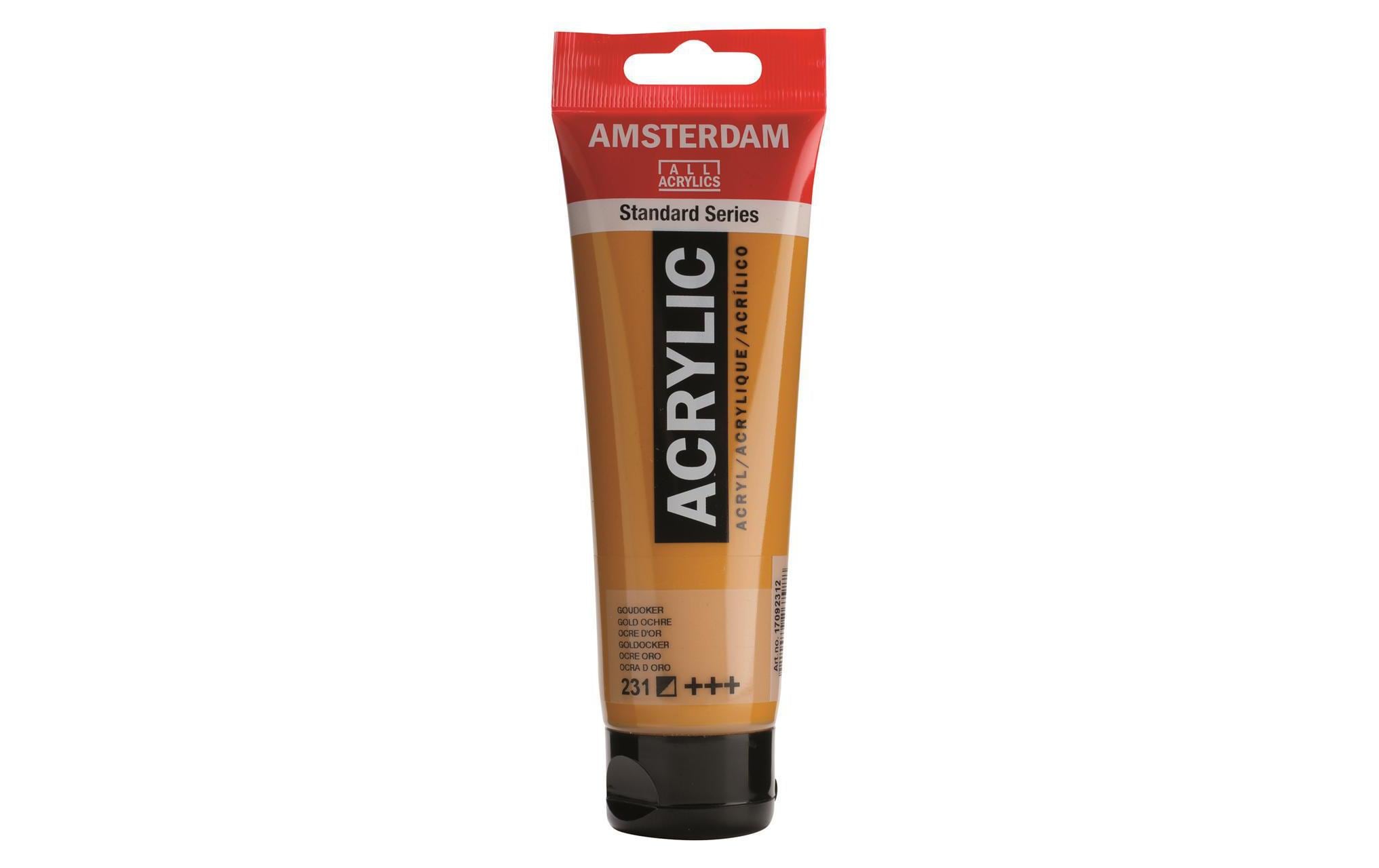 Amsterdam Acrylfarbe Standard 231 120 ml, Farbe: Goldocker, Halbdeckend