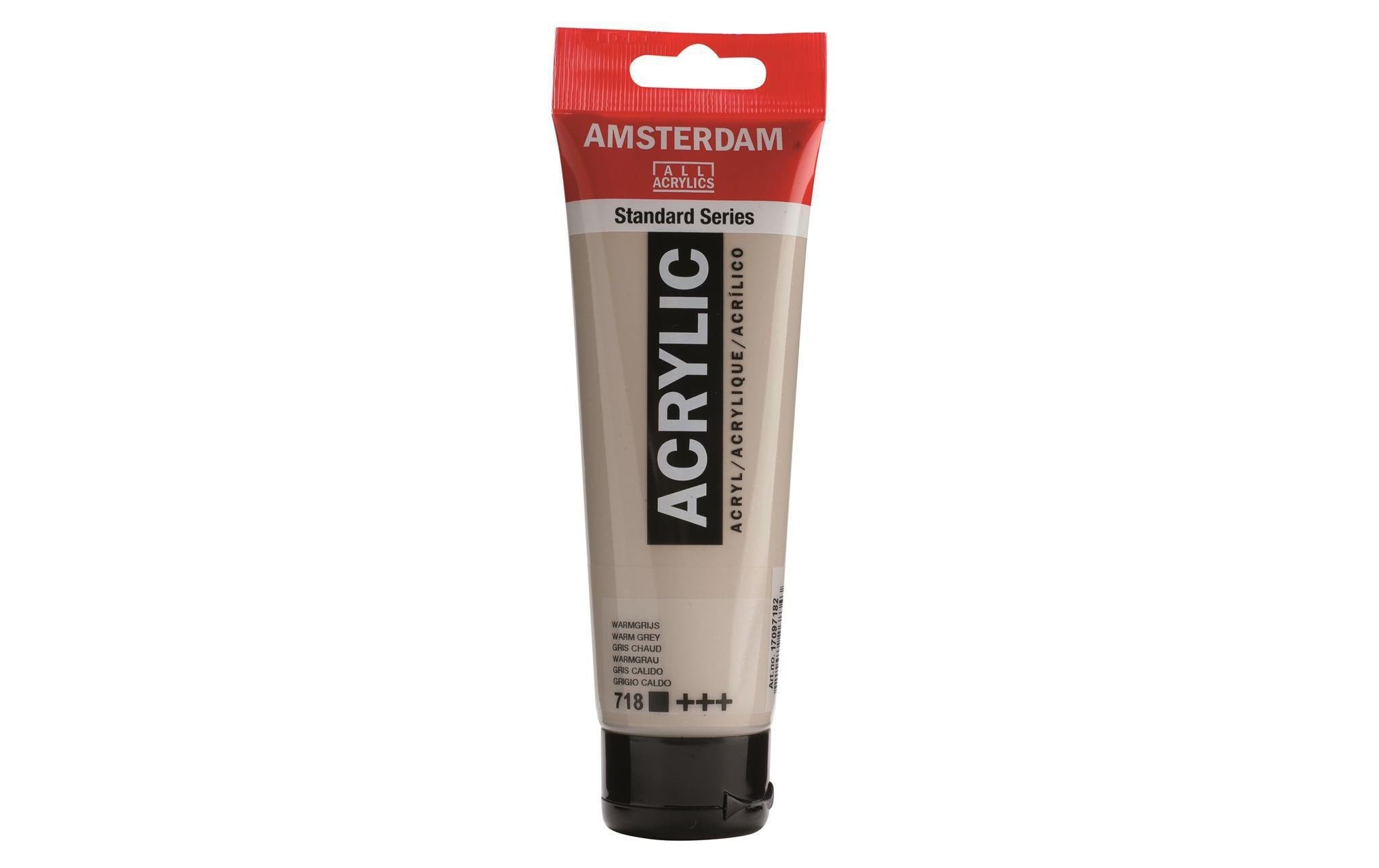 Amsterdam Acrylfarbe Standard 718 120 ml, Farbe: Warmgrau, Deckend