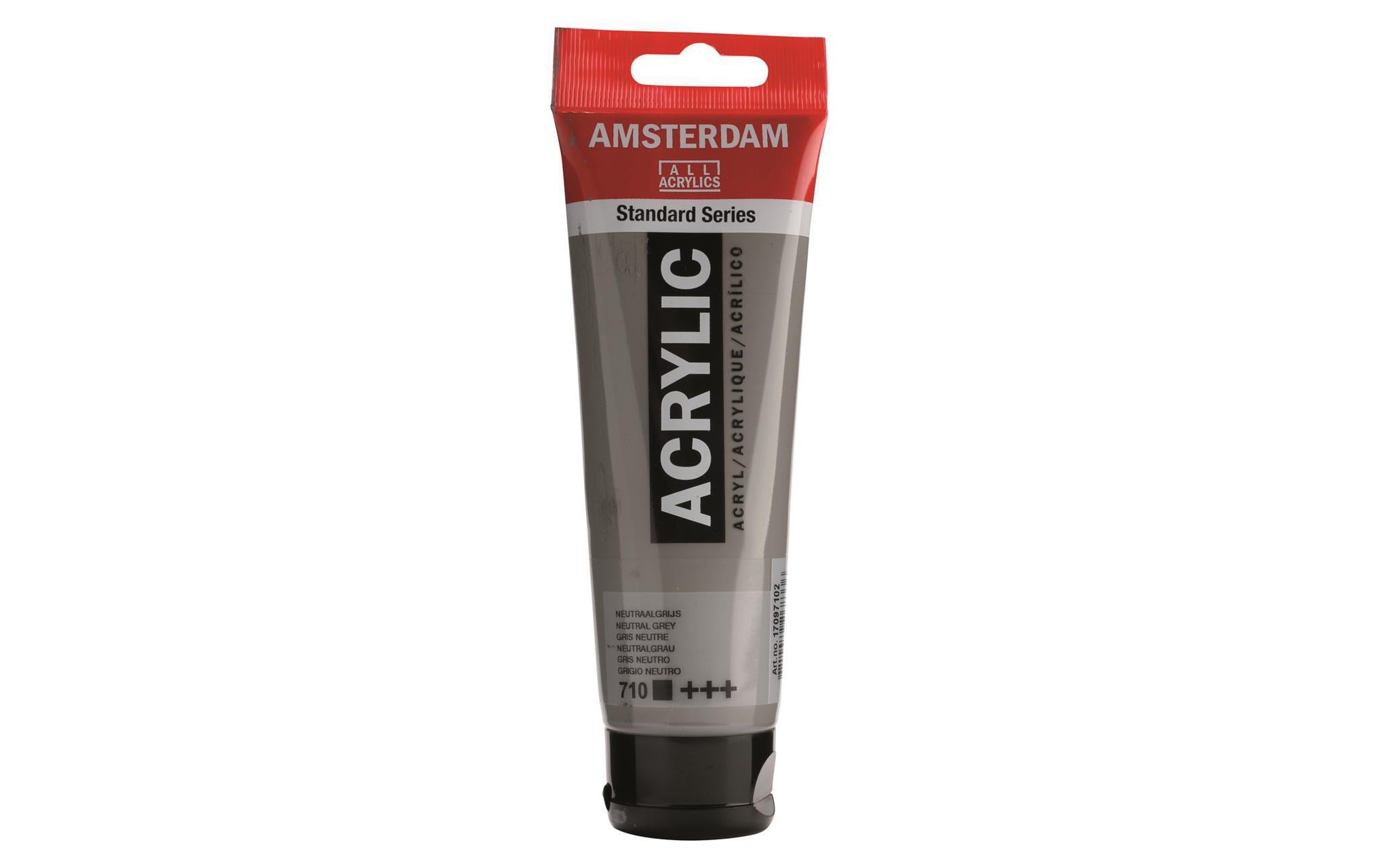 Amsterdam Acrylfarbe Standard 710 120 ml, Farbe: Neutralgrau, Deckend