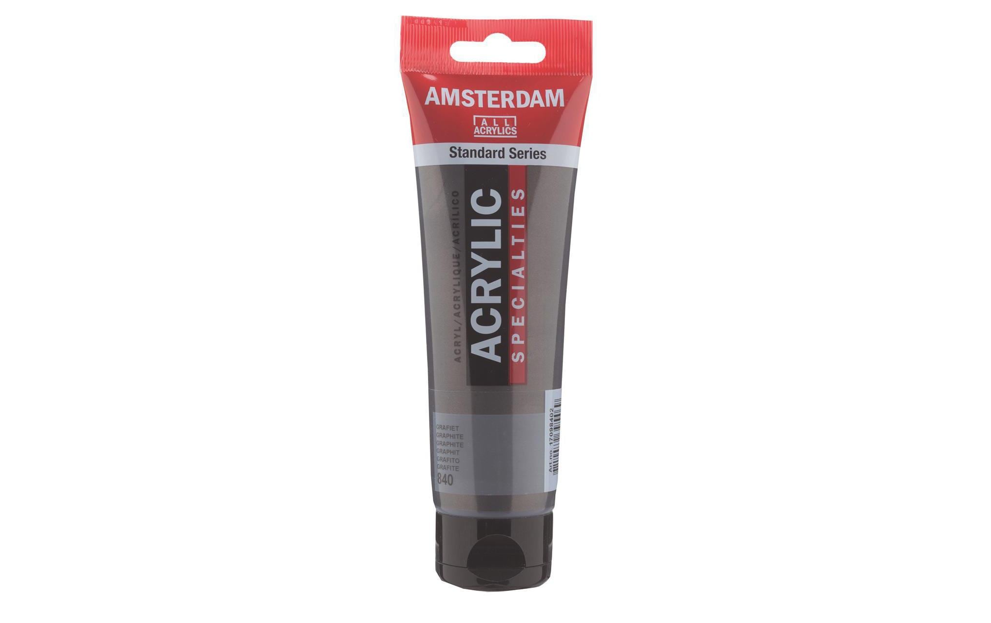 Amsterdam Acrylfarbe Specialties 840 120 ml, Farbe: Graphite, Deckend