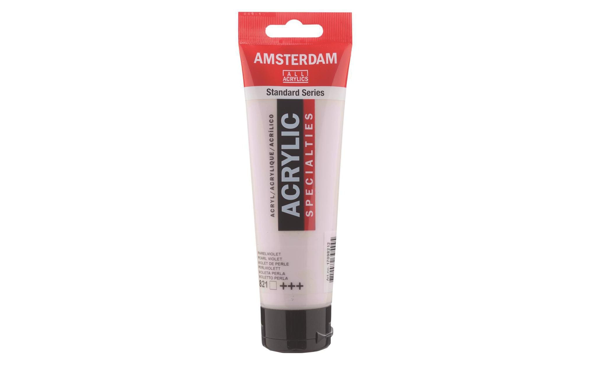 Amsterdam Acrylfarbe Specialties 821 120 ml, Farbe: Perlviolett, Transparent