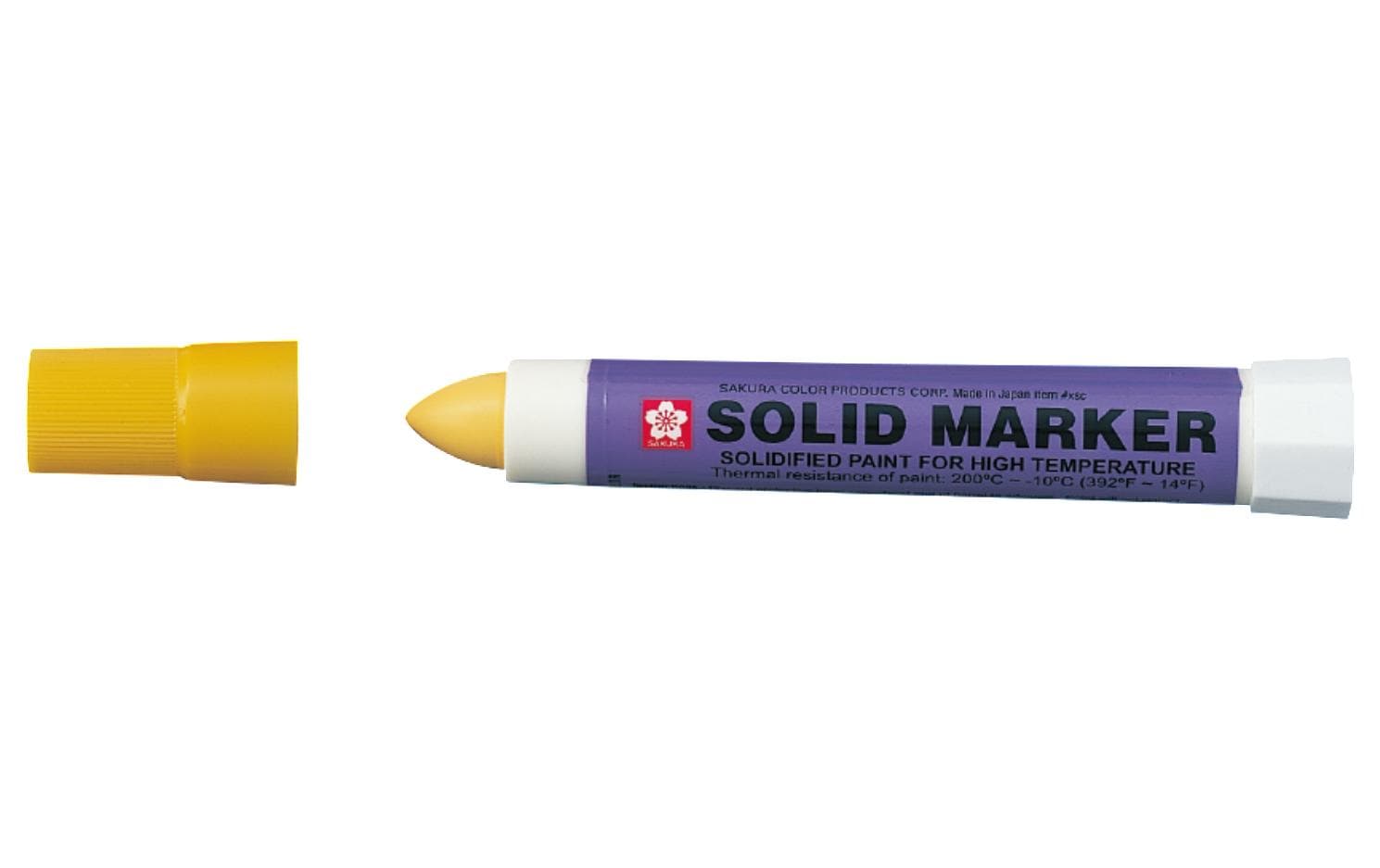 Sakura Marker Solid gelb Wasserfest, Lichtecht, Chemikalienfest