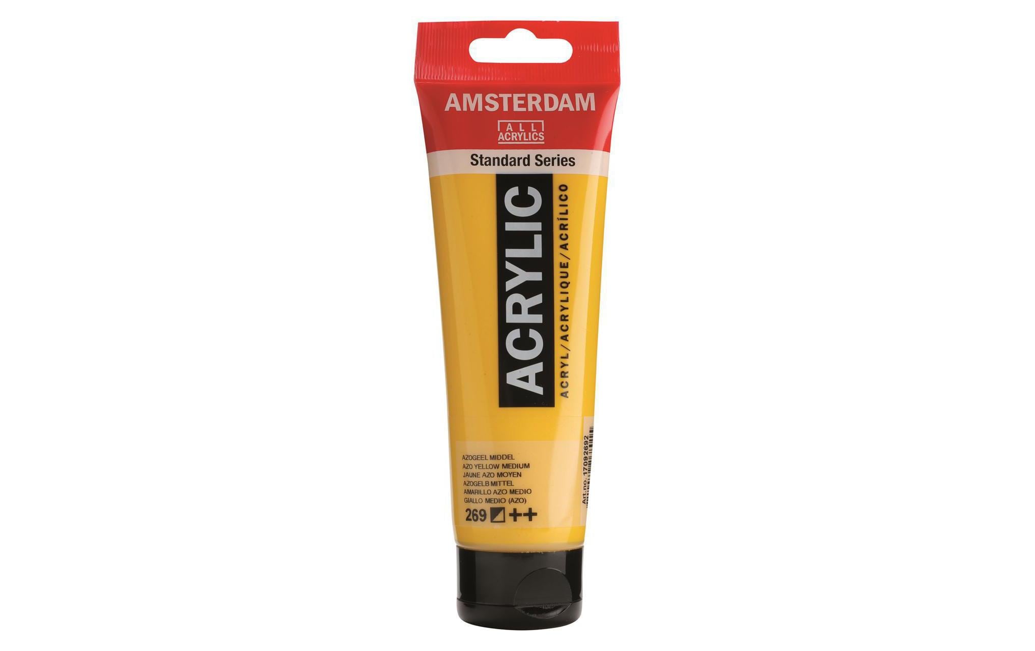 Amsterdam Acrylfarbe Standard 269 120 ml, Farbe: Azogelb M, Halbdeckend