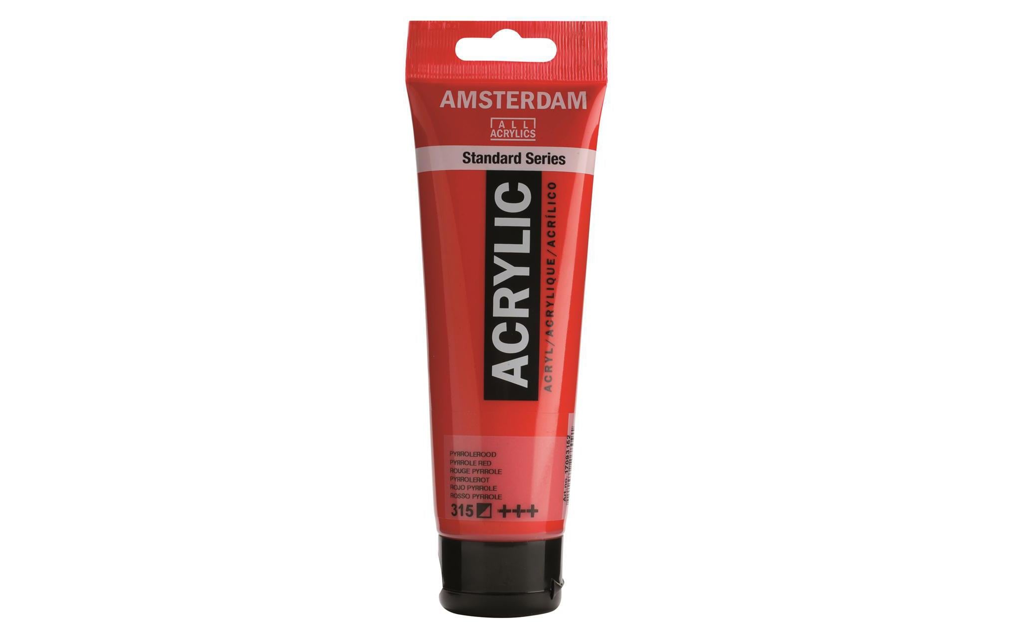 Amsterdam Acrylfarbe Standard 315 120 ml, Farbe: Pyrrolrot, Halbdeckend